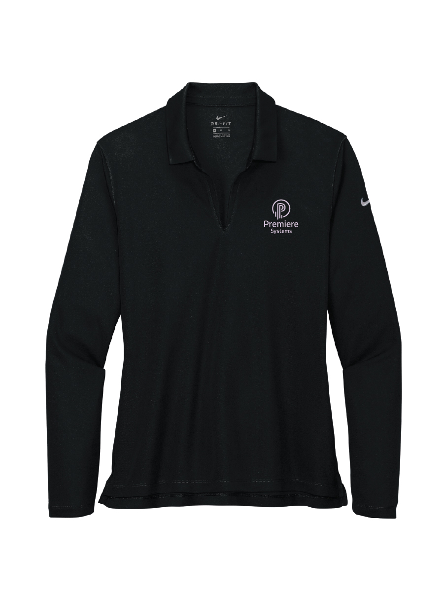 Women’s Nike Dri-FIT micro Pique 2.0 Long Sleeve Polo